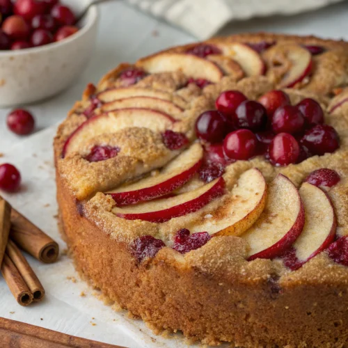 Cranberry Apple Cake 1
