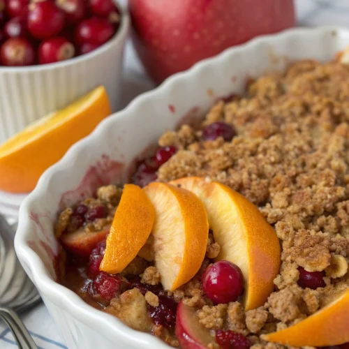 Cranberry Orange Apple Crisp 1