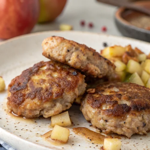 Crispy Apple and Pork Breakfast Sausage Patties 1