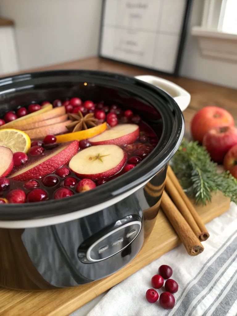 Crockpot Cranberry Apple Cider
