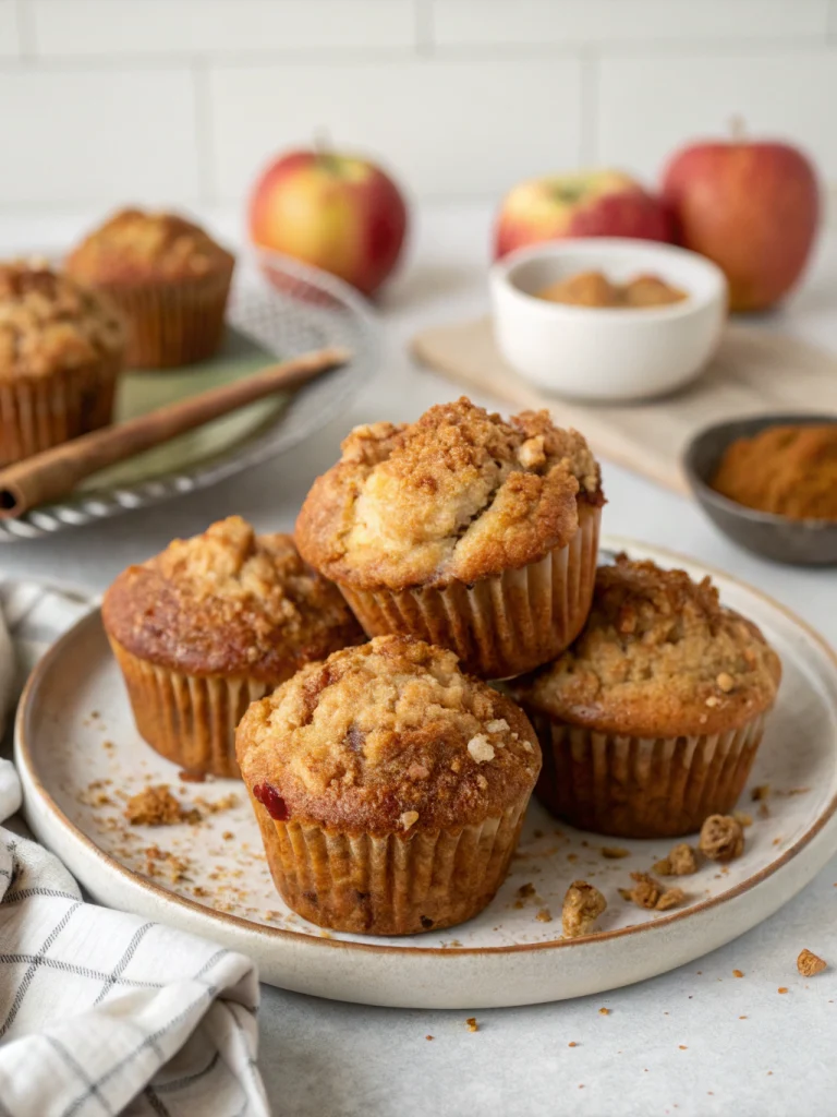 Earl Grey Infused Apple Muffins
