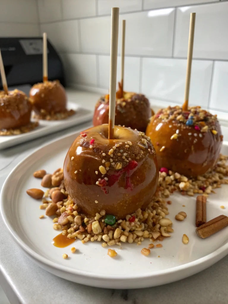 Easy Caramel Apples with Kraft Caramels