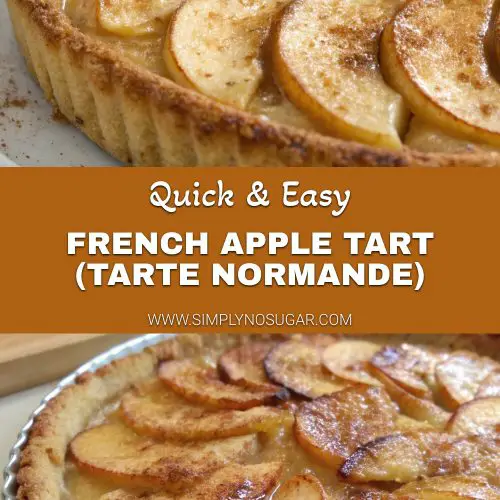 French Apple Tart (Tarte Normande) pinterest