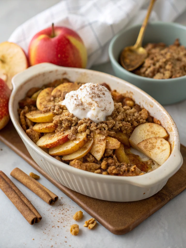 Gluten-Free Apple Crumble Breakfast Bake