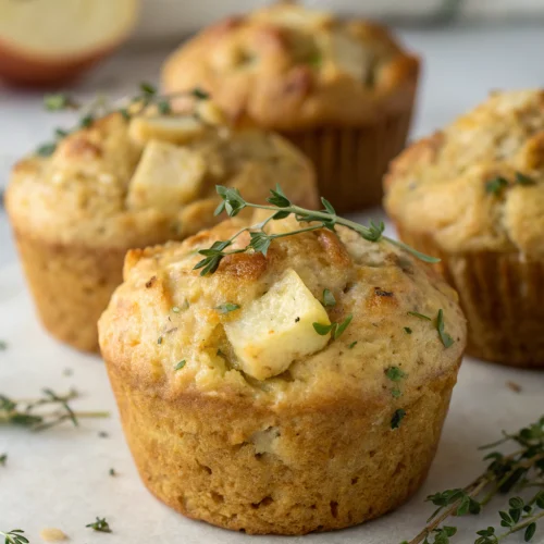Gluten-Free Apple Thyme Savory Muffins 1
