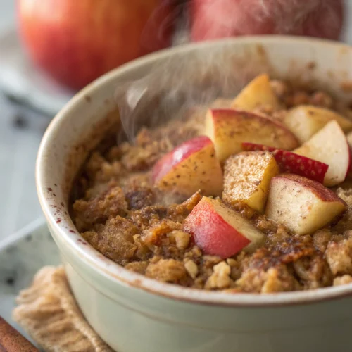 Healthy Apple Pie Baked Oatmeal 1