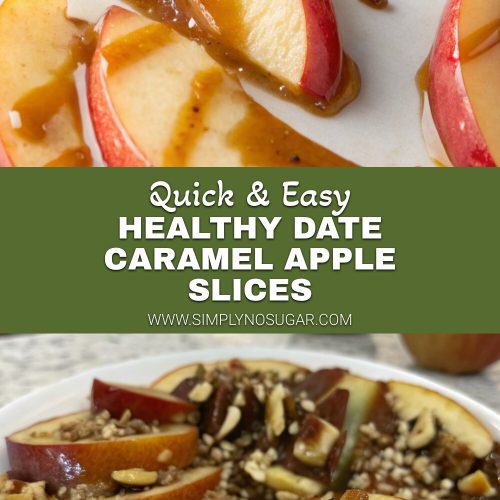Healthy Date Caramel Apple Slices pinterest