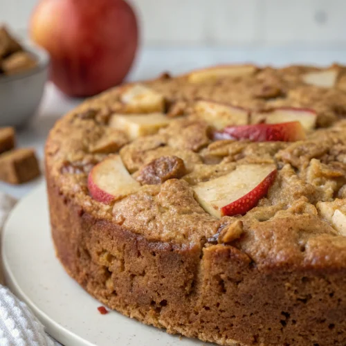 Healthy Flourless Oatmeal Apple Cake 1