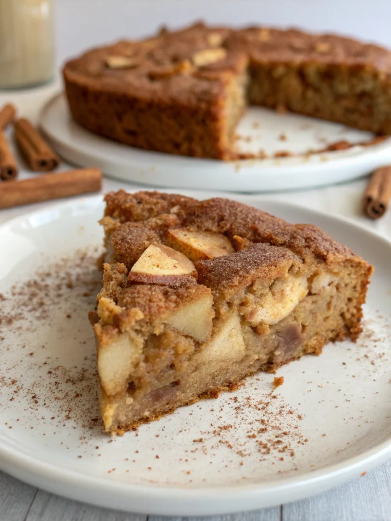 Healthy Flourless Oatmeal Apple Cake