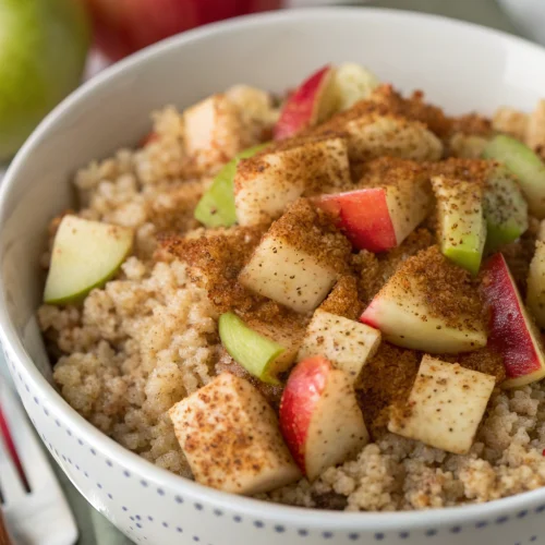 High-Protein Apple Cinnamon Quinoa Bowl 1
