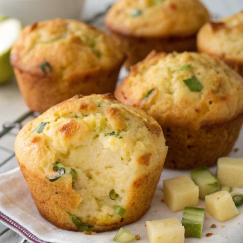 Jalapeño Cheddar Apple Cornbread Muffins 1