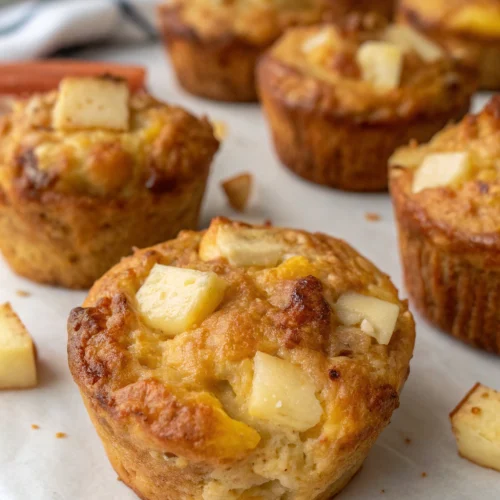 Keto Apple Cheddar Muffins 1