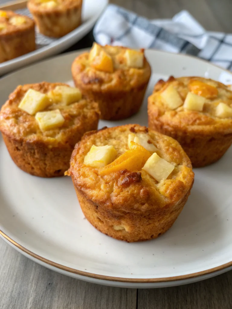 Keto Apple Cheddar Muffins