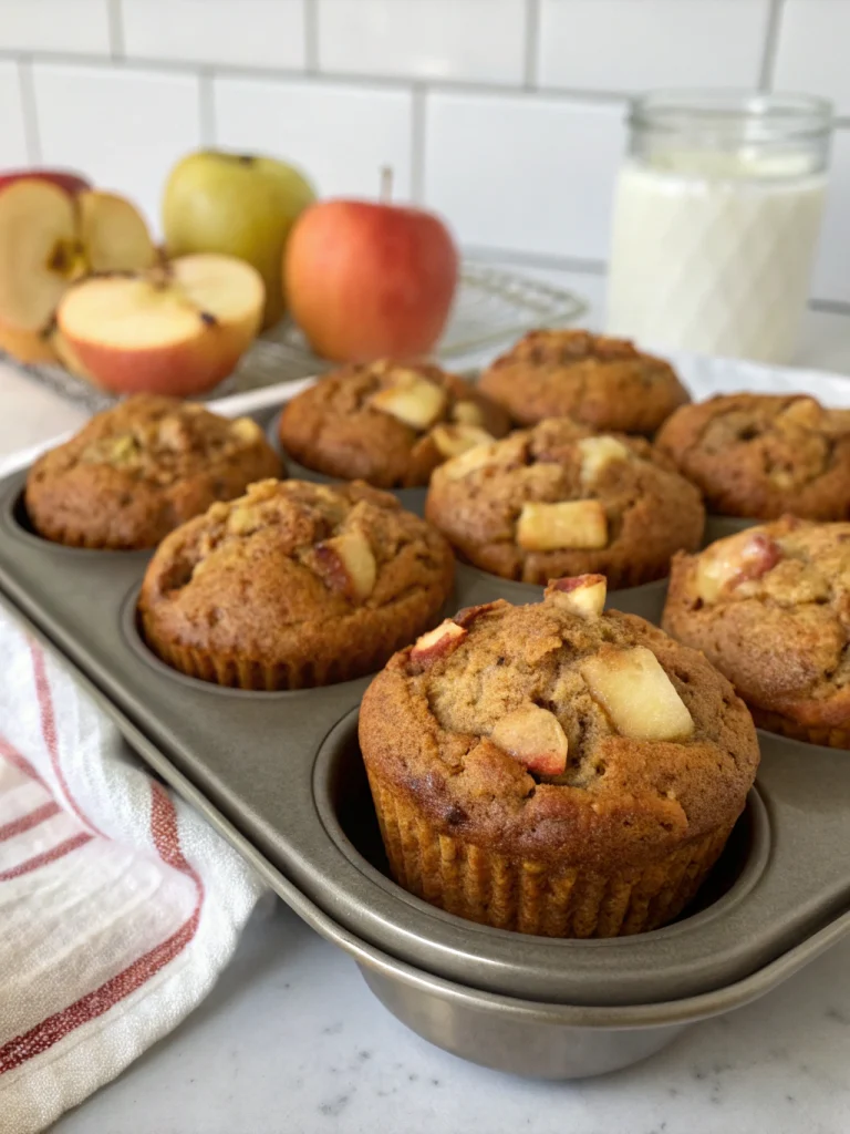 Low-Calorie Apple Bran Muffins
