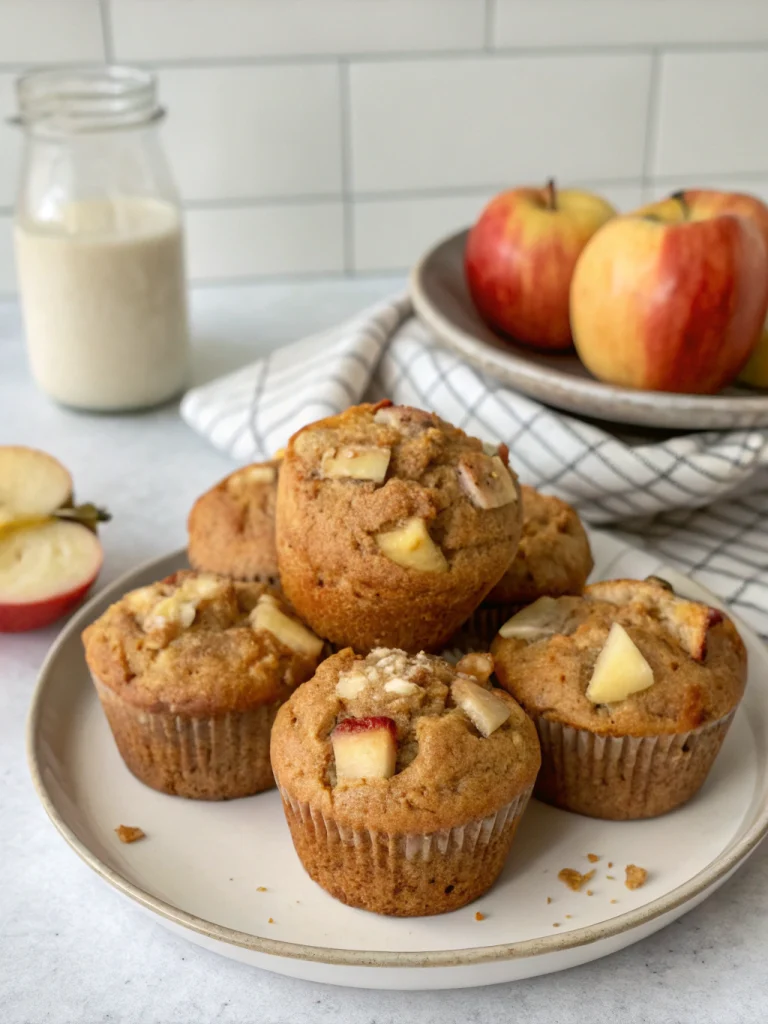 Low-Sugar Healthy Apple Muffins