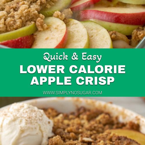 Lower Calorie Apple Crisp pinterest