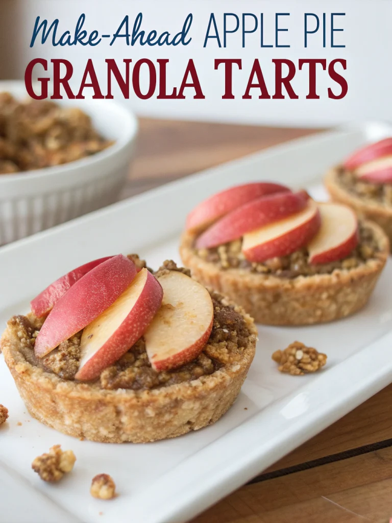 Make-Ahead Apple Pie Granola Tarts