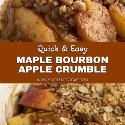 Maple Bourbon Apple Crumble pinterest