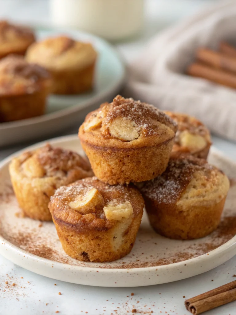 Mini Apple Muffins with Cinnamon Sugar