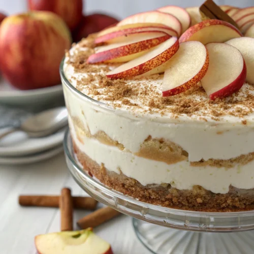 No-Bake Apple Cheesecake 1