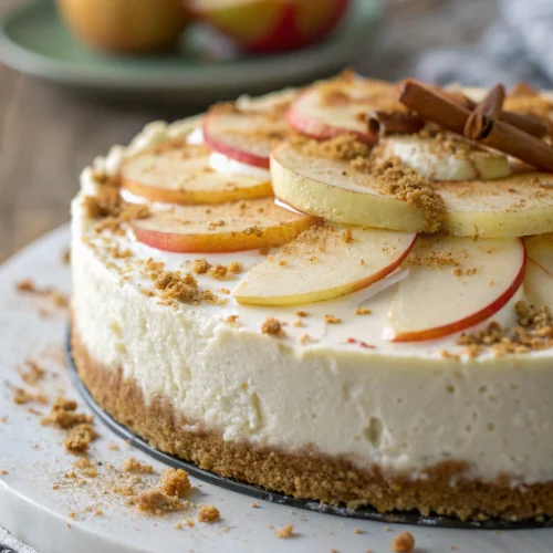 No-Bake Apple Pie Cheesecake 1