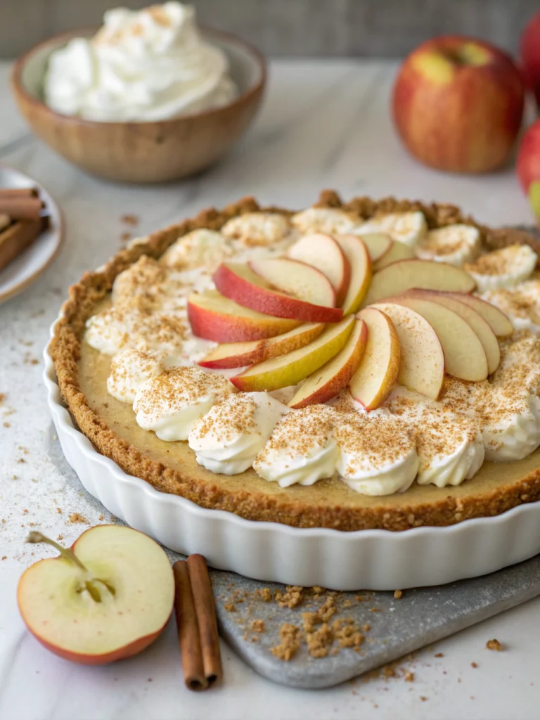 No-Bake Apple Pie Cheesecake