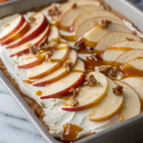 No-Bake Caramel Apple Lasagna 1