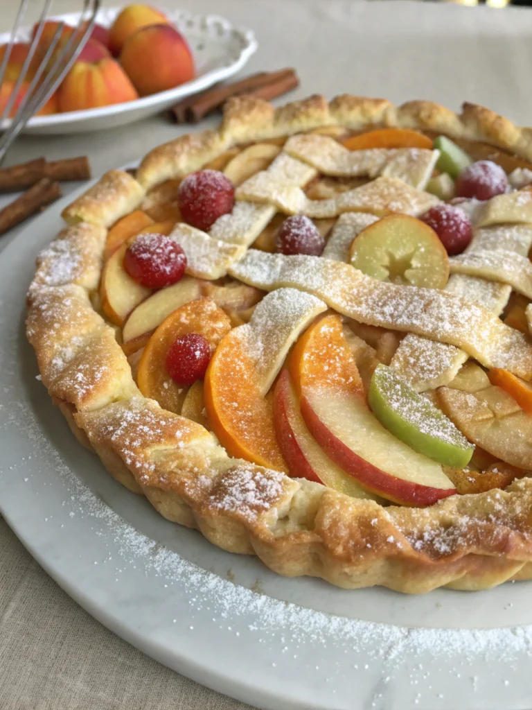 Orange Zest & Dried Apricot Apple Pie