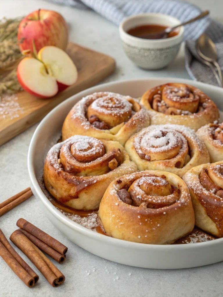 Overnight Apple Cinnamon Rolls