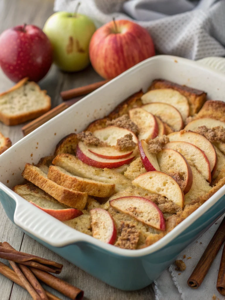 Overnight Apple French Toast Casserole
