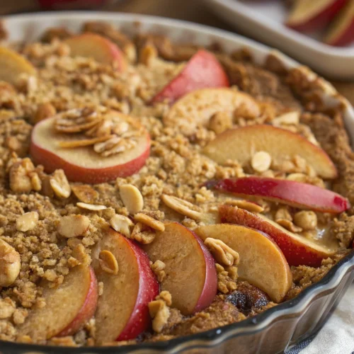Peanut Butter Apple Crumble 1