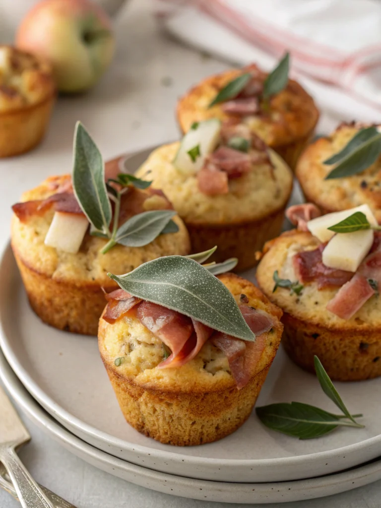 Prosciutto and Apple Muffins with Sage