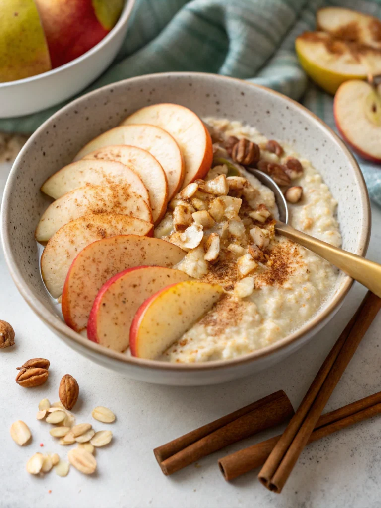 Roasted Apple and Pear Overnight Oats