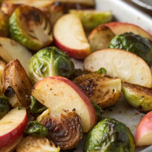 Roasted Brussels Sprouts and Apple 1