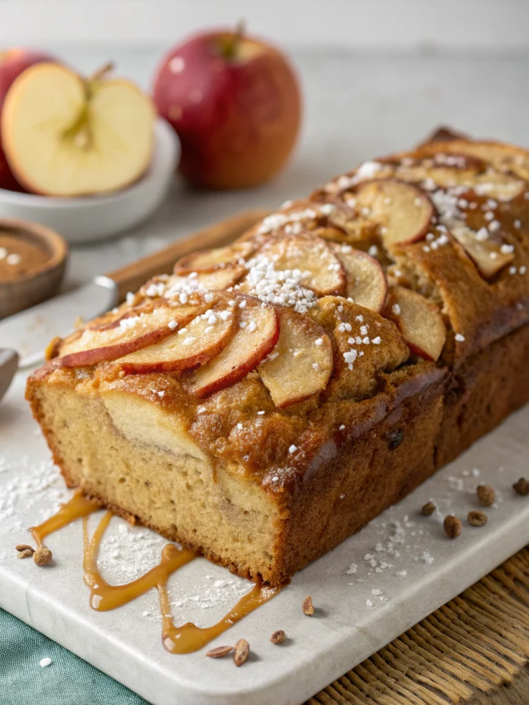 Salted Caramel Apple Bread