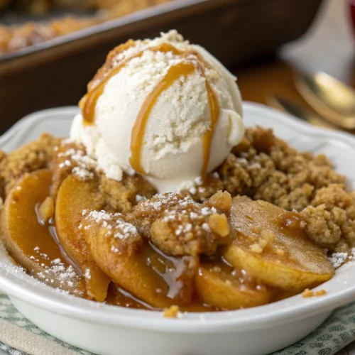 Salted Caramel Apple Crisp 1