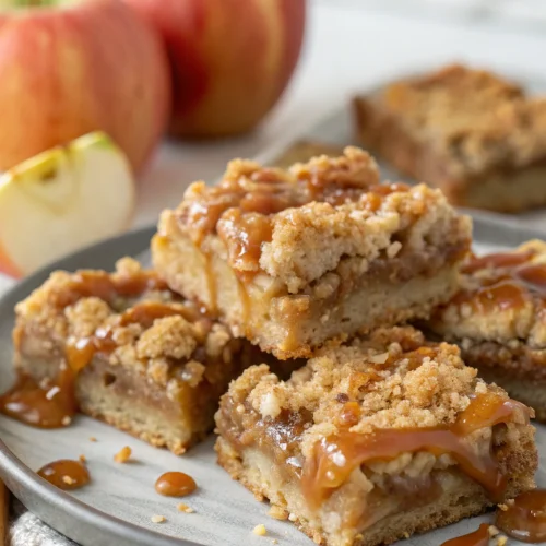 Salted Caramel Apple Crumble Bars 1