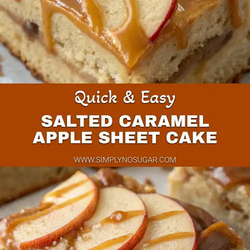 Salted Caramel Apple Sheet Cake pinterest