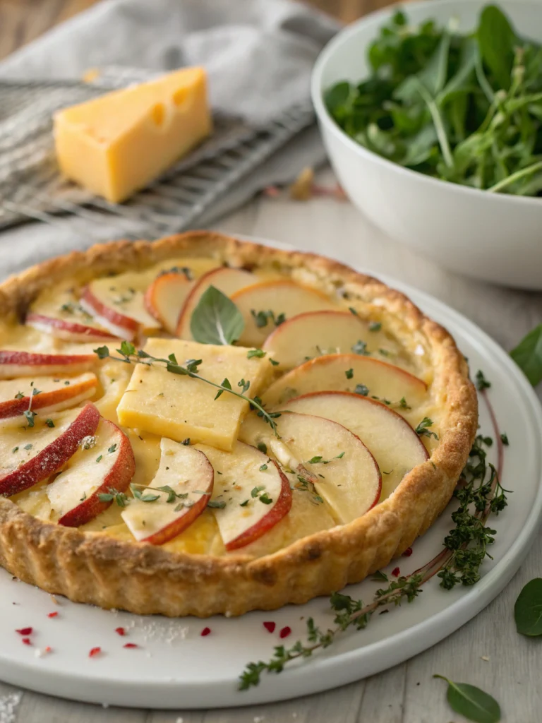 Savory Apple Cheddar Tart