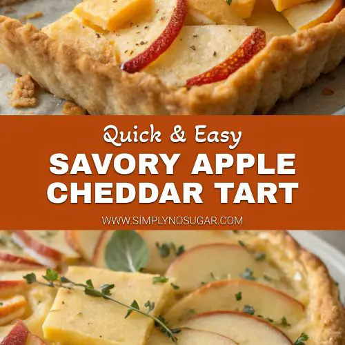Savory Apple Cheddar Tart pinterest