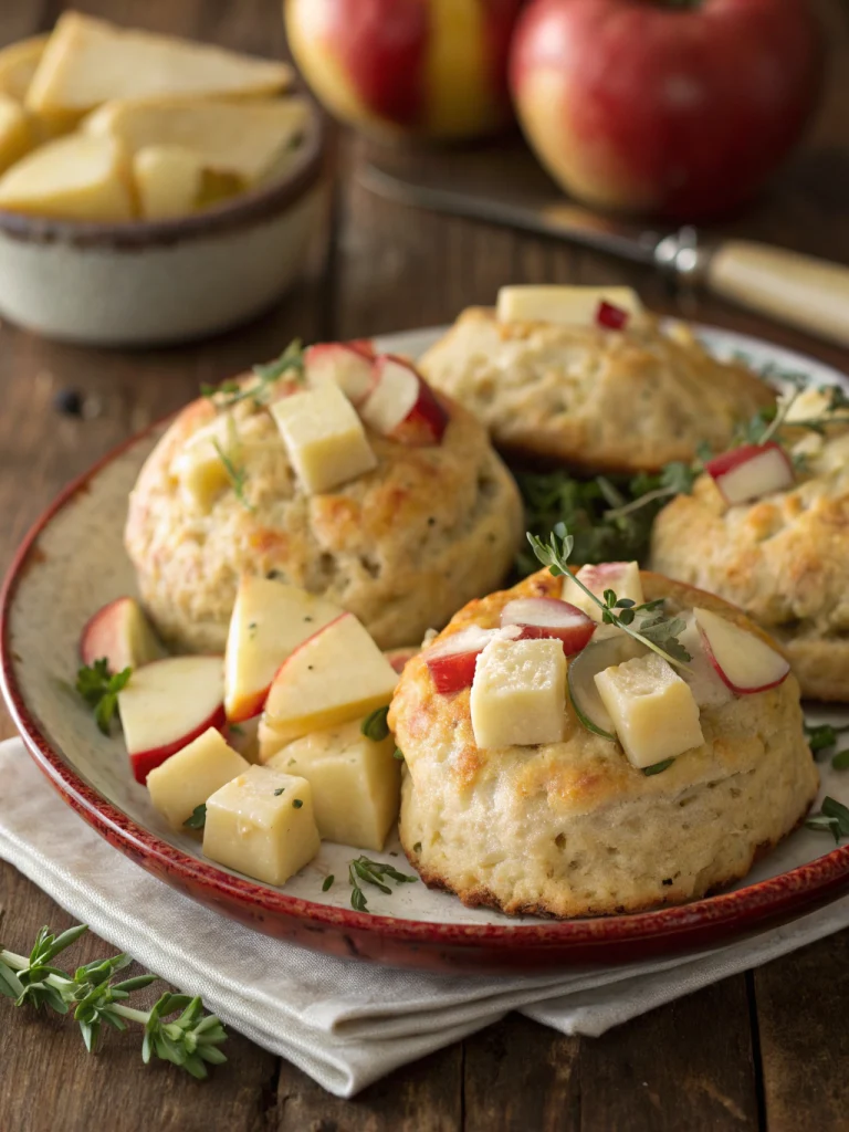 Savory Apple and Gruyere Scones