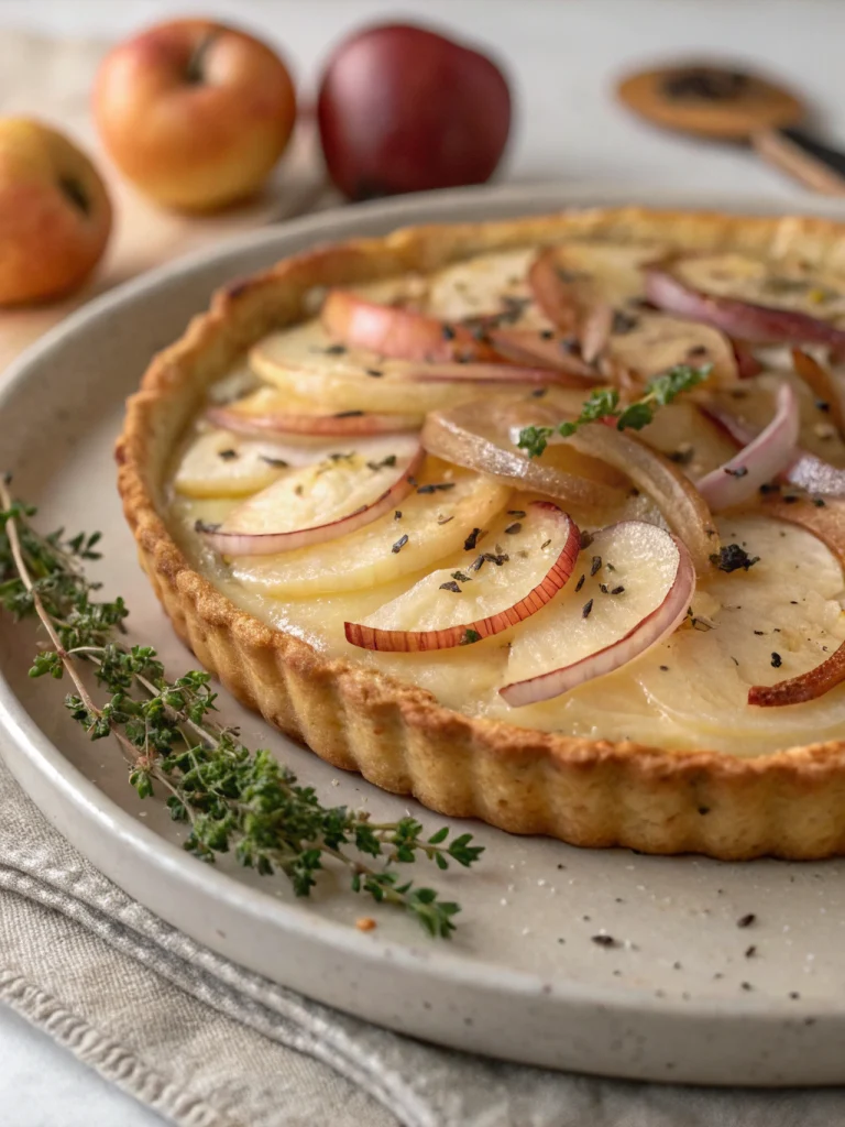 Savory Apple and Onion Tart