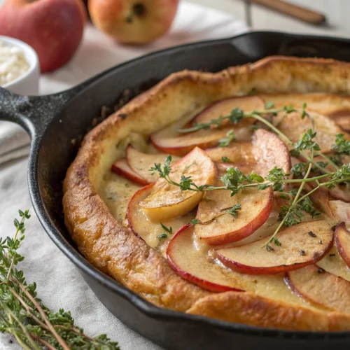 Savory Apple and Thyme Dutch Baby Pancake 1