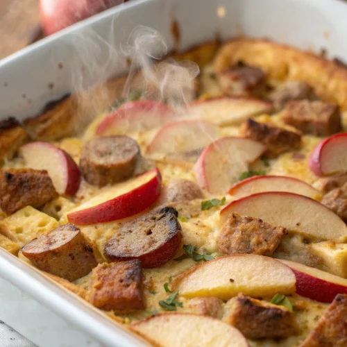 Savory Sausage and Apple Breakfast Casserole 1