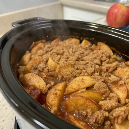 Slow Cooker Apple Crisp 1