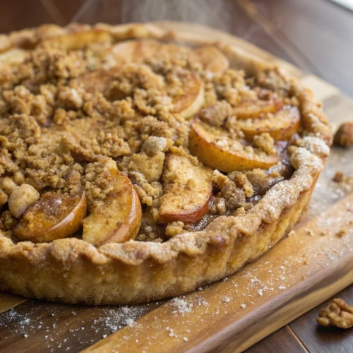 Sourdough Discard Apple Crisp Pie 1