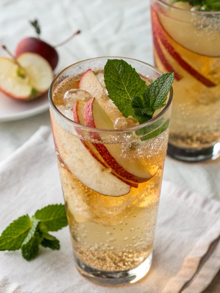Sparkling Apple Cider Mocktail