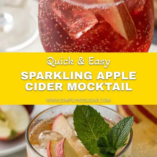 Sparkling Apple Cider Mocktail pinterest