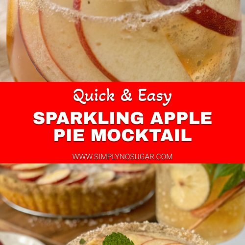Sparkling Apple Pie Mocktail pinterest