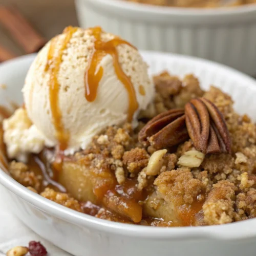 Spiced Rum Apple Crisp 1